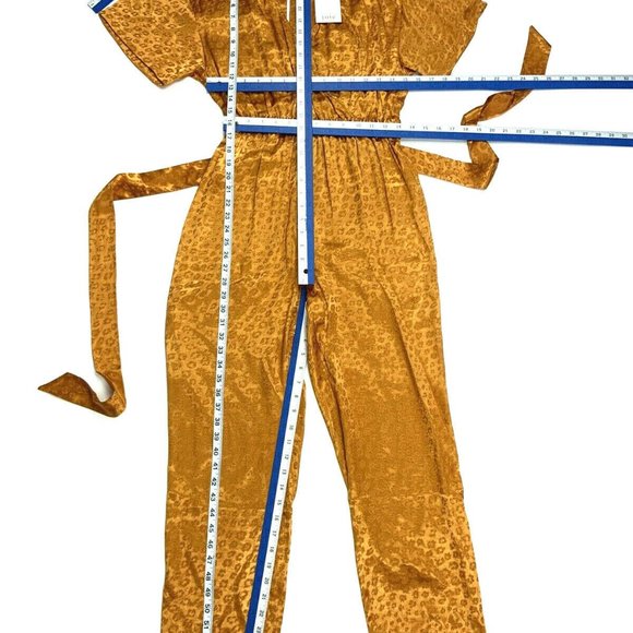 Joie Tau Jumpsuit XS Copper Belted Leopard Design - Picture 5 of 13